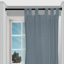 Bastone tenda autobloccante estensibile (L120 / Ø22 mm) Quadrato Nero