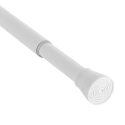Bastone per tenda da doccia autobloccante (da 105 a 250 cm) Bianco