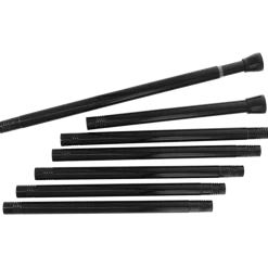 Bastone per tenda da doccia autobloccante (da 105 a 250 cm) Nero
