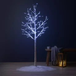 Betulla luminosa Wills Micro LED Alt.150 cm Bianco freddo