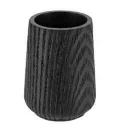 Bicchiere in resina effetto legno Scandi Nero