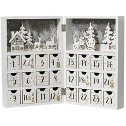 Calendario dell'Avvento da riempire (H30 cm) Scandinavia Bianco