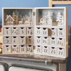 Calendario dell'Avvento da riempire (H30 cm) Scandinavia Bianco