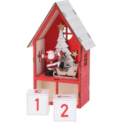 Calendario dell'Avvento luminoso Casatta Rosso