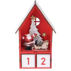 Calendario dell'Avvento luminoso Casatta Rosso