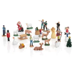 Calendario dell'Avvento Personaggi per villaggio di Natale