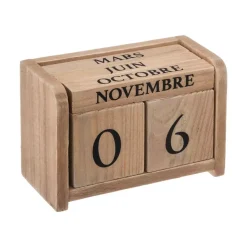 Calendario in legno (7.5 cm) colonial Naturale