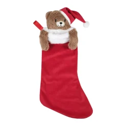 Calza di Natale (H50 cm) Orsetto Rosso Lucien