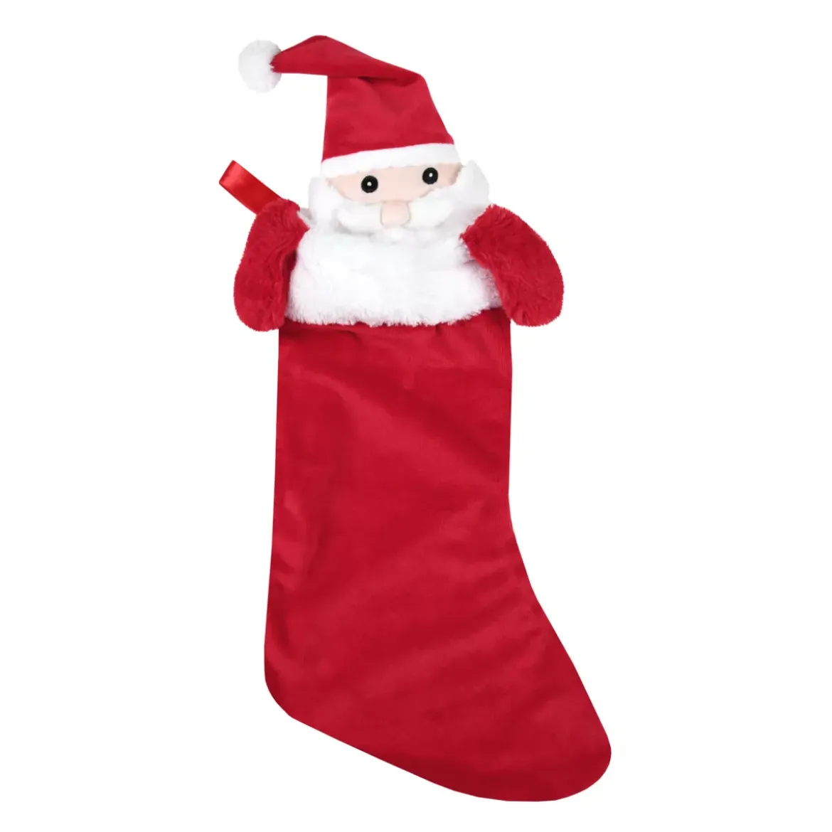 Calza natalizia (50 cm) Edgard Babbo Natale Rosso