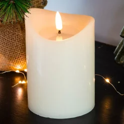 Candela LED Axelle H10 cm Bianco