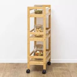 Carrello portavivande 3 livelli Linha Naturale