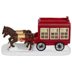 Carrozza e cavalli (H9 cm) per Villaggio di Natale
