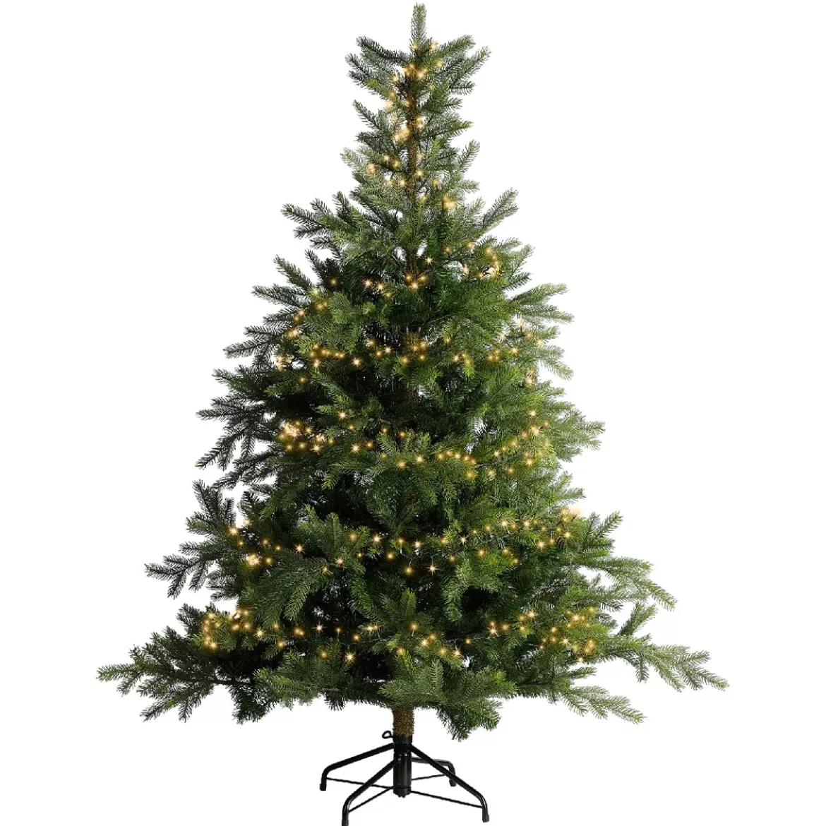 Catena luminosa 7.50 m 350 LED cavo verde Luxe Bianco caldo