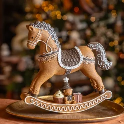 Cavallo a dondolo (H20 cm) Biscotto Pan di zenzero