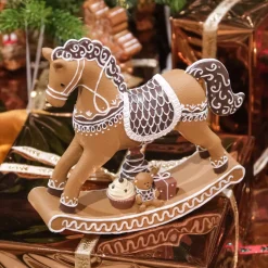 Cavallo a dondolo (H20 cm) Biscotto Pan di zenzero