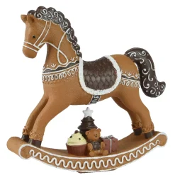 Cavallo a dondolo (H20 cm) Biscotto Pan di zenzero