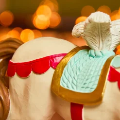 Cavallo a dondolo (H18 cm) Circo di Natale