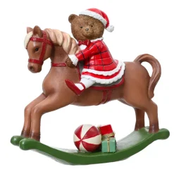 Cavallo a Dondolo (H20 cm) Piccolo orso natalizio