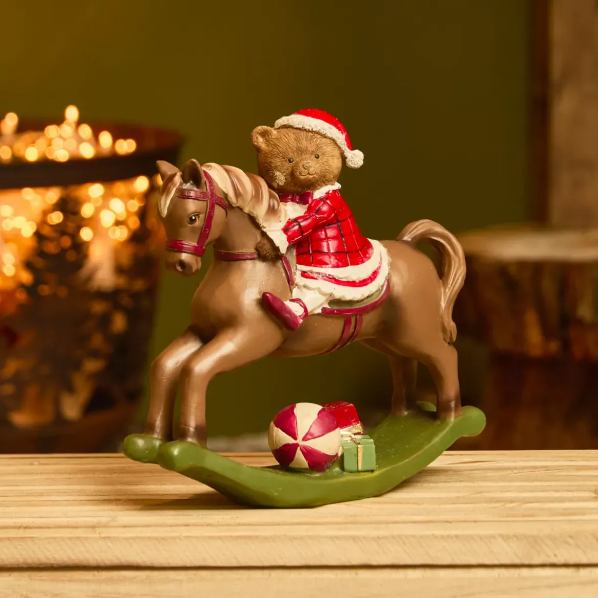 Cavallo a Dondolo (H20 cm) Piccolo orso natalizio