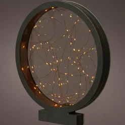 Cerchio Eliza a pile con luci Bianco caldo 40 LED