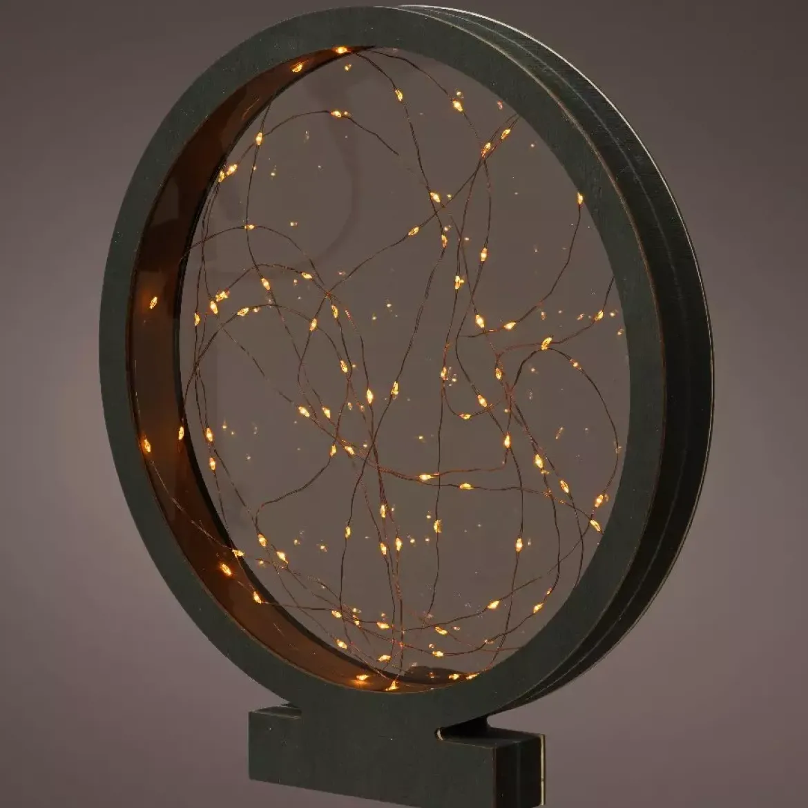 Cerchio Eliza a pile con luci Bianco caldo 40 LED