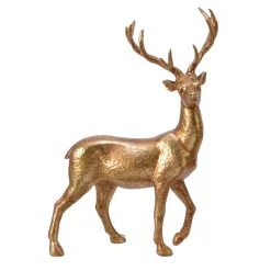 Cervo decorativo (H22 cm) Foresta incantata Dorata