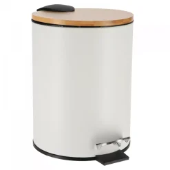 Cestino a pedale con chiusura rallentata Timeless Bianco