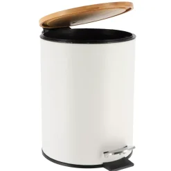 Cestino a pedale con chiusura rallentata Timeless Bianco