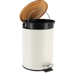 Cestino a pedale con chiusura rallentata Timeless Bianco