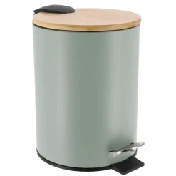 Cestino da bagno a pedale con freno di caduta Timeless Verde eucalipto