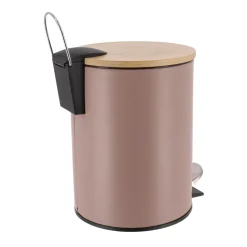 Cestino da bagno a pedale con freno di caduta Timeless Cappuccino