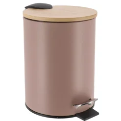 Cestino da bagno a pedale con freno di caduta Timeless Cappuccino