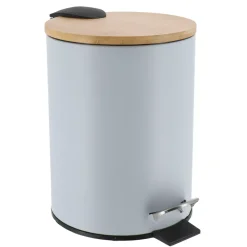 Cestino da bagno a pedale con freno di caduta Timeless Azzurro