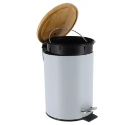 Cestino da bagno a pedale con freno di caduta Timeless Azzurro