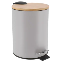 Cestino da bagno a pedale con freno di caduta Timeless Grigio chiaro