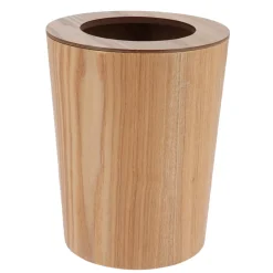 Cestino da bagno in stile quercia Scandi Beige