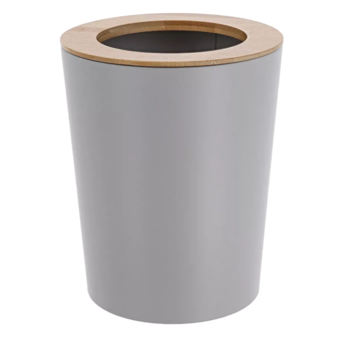 Cestino da bagno 5L Purebamboo Grigio chiaro
