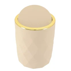 Cestino da bagno 6L Rubby Beige