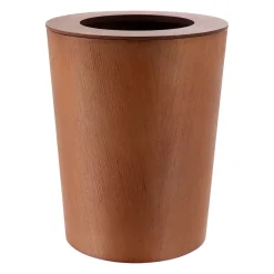 Cestino per il bagno in legno Louise Marrone