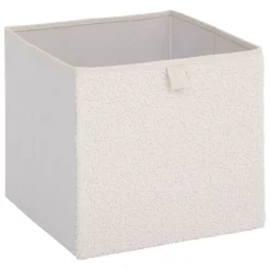 Cesto di stoccaggio (31 x 31 cm) Bouclette Bianco