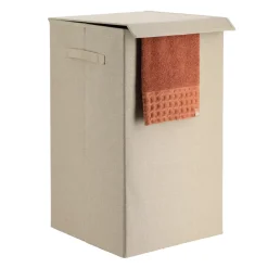 Cesto portabiancheria pieghevole (H60 cm) TissuFlex Beige