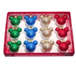 Cofanetto regalo 12 palline di Natale (D30 mm) mini Mickey Multicolore