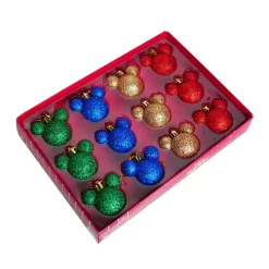 Cofanetto regalo 12 palline di Natale (D30 mm) mini Mickey Multicolore