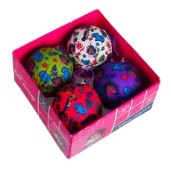 Cofanetto regalo 4 palline di Natale (D75 mm) DIsney Encanto Multicolore