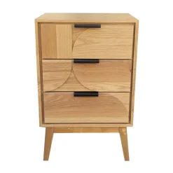 Comò cassettiera 3 cassetti in legno (40 x 65 cm) Hanoï Beige