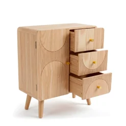 Comò cassettiera 4 cassetti in legno (H60 cm) Mila Naturale