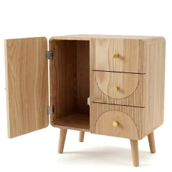 Comò cassettiera 4 cassetti in legno (H60 cm) Mila Naturale