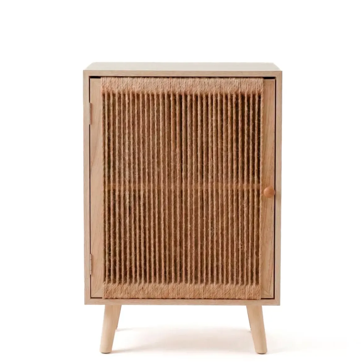Comò cassettiera 1 porta legno e corda di canapa (40 x 65 cm) Manille Beige