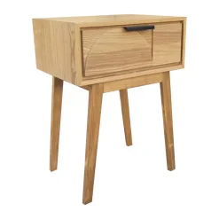 Comodino legno (Alt 58 cm) Hanoï Naturale