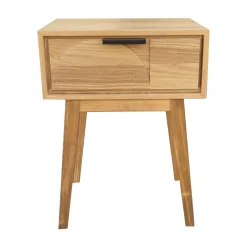 Comodino legno (Alt 58 cm) Hanoï Naturale